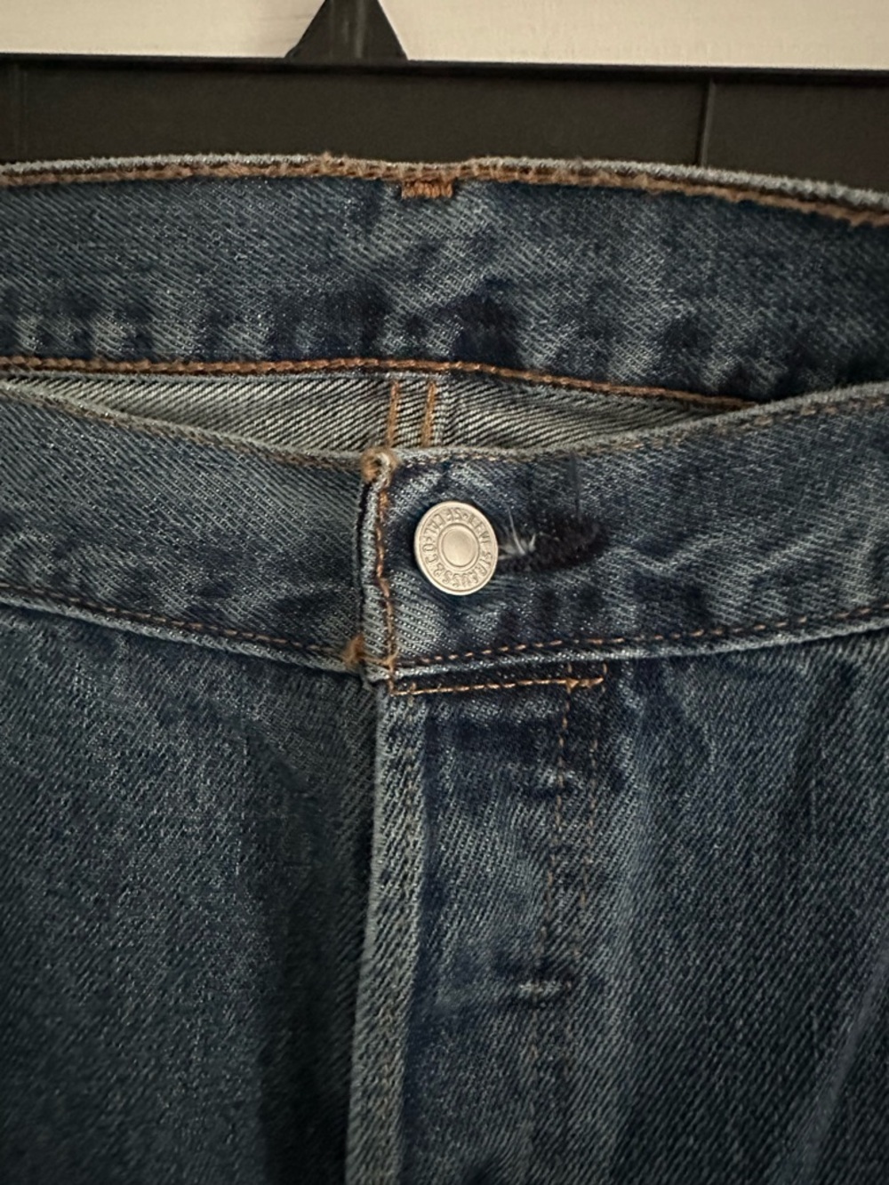 Size 40 Levi’s Men’s 501 Original Fit Straight Leg Jeans‎ Blue Denim W40 L32 - Picture 4 of 11